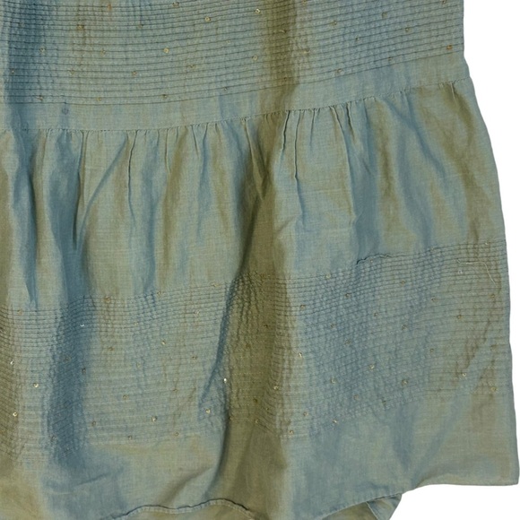 Green Tiered Flowy Maxi Midi Fall Skirt Alfani Plus Size 16 100% Cotton EUC - Picture 2 of 7